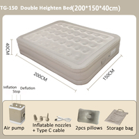 Matelas pneumatique gonflable automatique en PVC avec pompe à air intégrée, lit gonflable, canapé-lit