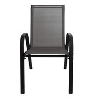 Chaise d'extérieur moderne en métal Uplion, économique, démontable, pour jardin, imperméable, pour terrasse et repas en plein air