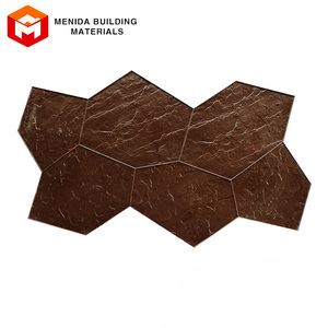 Molde de almohadilla de sello de estampado de cemento de hormigón marrón, tira de ladrillo de piedra Irregular, herramientas de poliuretano, sello de impresión de hormigón - Product Image 4