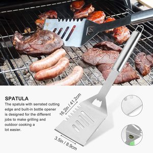 Juego de Herramientas para Barbacoa de Alta Resistencia para Exteriores, Acero Inoxidable Resistente al Calor, Más de 12 Piezas, Accesorios para Barbacoa - Product Image 2