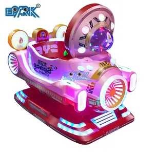 New Electric Coin Blowing Bubble Space Module Toy Car Commercial Mp5 Interactive Children Swing Machine