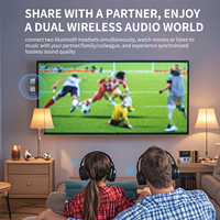 Nuevo Adaptador Bluetooth GXYKIT, Receptor Transmisor BT6.0, Interfaz AUX, Conectores de Audio Dobles, Material ABS para Avión