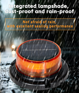 Luz de Advertencia de Emergencia LED <span class=keywords><strong>Solar</strong></span> para Techo, Luz Intermitente de Seguridad, Portátil, Carga USB, Ventosa, Iluminación <span class=keywords><strong>Exterior</strong></span> para Autos - Product Image 3