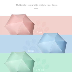 Parapluie de voyage automatique avec poignée en forme de patte de chat, protection UV UPF50+, léger, coupe-vent, pliable, pour le soleil et la pluie - Product Image 3