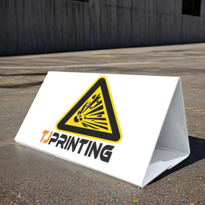 Diviseurs d'entraînement de terrain de football en plein air personnalisé imprimé double face debout <span class=keywords><strong>Toblerone</strong></span> Board Display Sign - Product Image 3