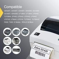 Étiquettes adhésives thermiques directes de qualité supérieure, imperméables, diamètre du noyau 25 mm. Impression UV perforée sur mesure pour supermarchés et expositions