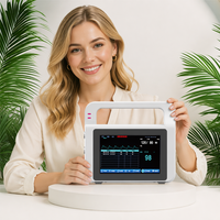Moniteur vétérinaire multiparamètres portable Saferlife EV5 de 7 pouces avec plastique ABS de qualité médicale pour chiens, chats et petits animaux