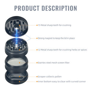 Feuille <span class=keywords><strong>de</strong></span> tabac déchiqueteuse herbe Machine Mini <span class=keywords><strong>De</strong></span> métal broyeur chanvre Pokeball fumer accessoires 42mm - Product Image 5