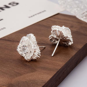 Ensemble de boucles d'oreilles en or pur 14 carats, bijoux en argent 925, boucles d'oreilles en acier inoxydable pour femme, boucles d'oreilles en or 18 carats - Product Image 1