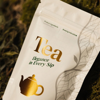 Sacs d'emballage de thé refermables de qualité alimentaire personnalisés emballage de sachet de thé vert en feuille d'aluminium pour café thé