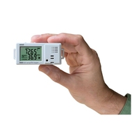 Enregistreur de données sans fil autonome HOBO avec capteur de température et d'humidité relative, modèle blanc MX1101