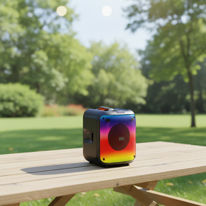 Powerful New Style High Quality RGB Light Wireless Party Stereo Speaker with BT USB TF AUX TWS for Outdoor <strong>Karaoke</strong> Music <strong>Player</strong> - Product Image 6