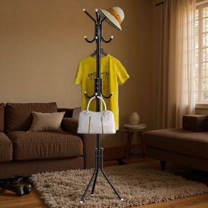 Multifunctionele Ijzeren Kapstok Met 12 Haken, Stevige Vrijstaande Kledingstandaard Voor Slaapkamer En Kast, Stabiel En Ruimtebesparend - Product Image 5