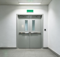 Porte coupe-feu en acier galvanisé certifiée UL, résistance au feu 180 minutes, pour sortie de secours avec protection contre la fumée et le feu, porte anti-feu