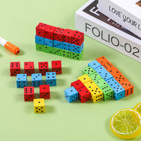 Dés en mousse personnalisés multicolores en EVA souple imprimé, non magnétiques, cubes éducatifs pour l'apprentissage de l'arithmétique de base