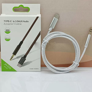 <span class=keywords><strong>Adaptador</strong></span> <span class=keywords><strong>de</strong></span> Audio <span class=keywords><strong>Auxiliar</strong></span> para Teléfono Tipo-C y 3.5mm para Altavoz <span class=keywords><strong>de</strong></span> Coche, Portátil, Teléfono Móvil con Salida AC/DC - Product Image 1