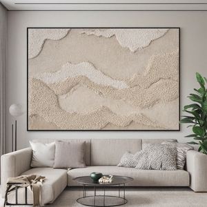 Tùy Chỉnh Bán Buôn Trang Trí Nâu 3D Trang Trí Nội Thất Trang Trí Nội Thất Vẽ Tay Tường Nghệ Thuật - Product Image 2