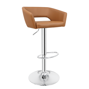 Anji – tabouret de Bar en PU, chaise de Pub pivotante à hauteur réglable - Product Image 3