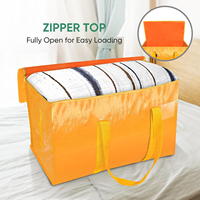 Sacs de déménagement extra-larges et robustes avec fermeture éclair renforcée et poignées larges, bacs de rangement résistants à l'humidité, cubes de rangement