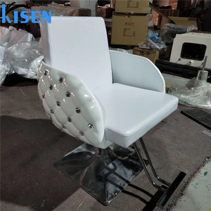 Kisen Luxury Beauty White Salon Styling Chair Facial <b>Desk</b> Stand Hydraulic Pump Grey chair For Manicure Salon Furniture - Product Image 3