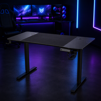 Bureau de jeu électrique ergonomique à moteur unique, réglable en hauteur, pour ordinateur, vente en gros, directement de l'usine