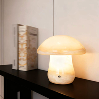 Lampe de table LED moderne en céramique et marbre naturel, écologique, étanche, multicolore, pour salon, avec abat-jour, batterie incluse, 50 000 heures d'autonomie