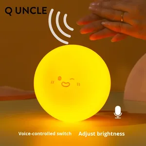 Boyd dễ thương bánh mì loạt Pat LED đêm ABS điều khiển bằng giọng nói ngủ đồng hành đèn cạnh giường ngủ cho phòng ngủ ngủ ánh sáng - Product Image 2