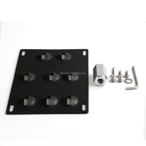 Soporte de marco de matrícula Soporte de montaje de gancho de remolque reforzado para parachoques delantero de coche Adaptador de matrícula universal - Product Image 1