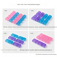 Blocs de construction populaires en gelée souple pour enfants, ensemble de blocs empilables en caoutchouc souple pour le soulagement du stress, jouets anti-stress
