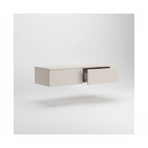 Table murale en MDF bois durable de style minimaliste moderne et élégant avec 2 tiroirs et plateau en bois, MOQ <span class=keywords><strong>300</strong></span> - Product Image 5