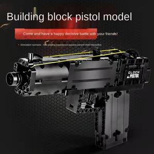 Ensemble de blocs de construction éducatifs Mould King 14008, pistolet automatique, fusil de sniper, bloc de construction de pistolet pour jouet militaire pour enfants, tir - Product Image 4