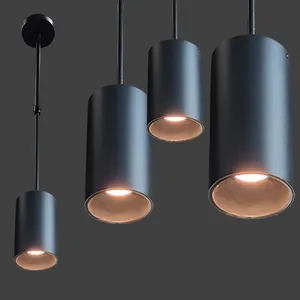 Modern Hanging Pendant Light Contemporary Acrylic Black New Design Lamp Dining Room Living Room LED Pendant Light