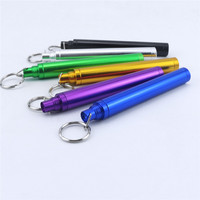 Tube en aluminium roulé avec logo laser, tube de rangement fin pour cônes de papier à rouler, porte-cigares, porte-cigarettes, accessoires pour fumeurs