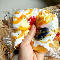 Jouets Squishy en silicone, en forme de pâtisseries de boulangerie, anti-stress, non toxiques, souples à presser, pour cadeaux de fête et remplisseurs de sacs cadeaux
