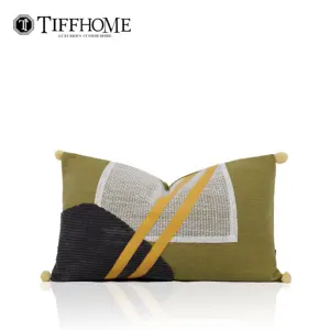 Tiff Home Brand New Product 30*50cm Nature Lovely Cartoon Spliced Throw Pillow For Home Children's Room Sample Room