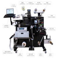 Machine d'impression numérique à jet d'encre industrielle haute vitesse avec séchage UV et découpe pour étiquettes de marque professionnelles