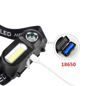 ไฟฉายคาดศีรษะ LED 6000 ลูเมน 6 โหมด XPE+COB ใช้แบตเตอรี่ 18650 สำหรับตกปลา ล่าสัตว์ รุ่น FX-HP010 Led H - Product Image 6