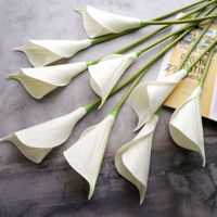 Lys Calla à tige droite, fleurs artificielles, vente directe d'usine, bouquets de mariée, arrangements muraux, fleurs artificielles style Instagram