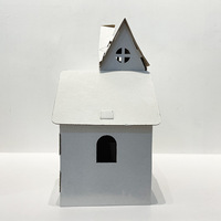 Maison de puzzle 3D en papier créative faite à la main, jouet de montage DIY, maisonnette pour enfants de maternelle