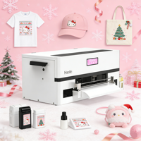 Nouvelle imprimante DTF Haolic A3 XP600 13 pouces entièrement automatique multifonction en acier inoxydable pour l'impression de vêtements, tête Epson, garantie 1 an