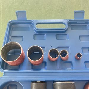 Pexmientas 25pcs outils rotatifs abrasifs de <span class=keywords><strong>ponçage</strong></span> du <span class=keywords><strong>bois</strong></span> kit d'outils de ponceuse à tambour en caoutchouc <span class=keywords><strong>Dremel</strong></span> - Product Image 4