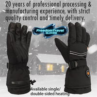Gants chauffants à batterie thermique rechargeables, mitaines d'hiver électriques, gants de ski chauffants
