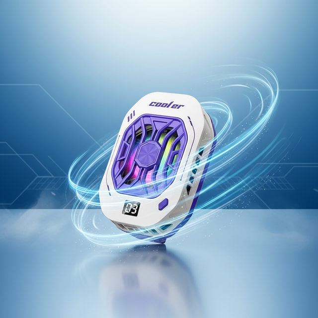 Wholesale Mobile Phone Cooler Back Clip Live Streaming Gaming Holder ABS Material Dashboard Mount Phone Cooler