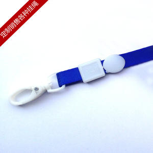 Lanière en nylon de 1 cm pour exposition avec mousqueton en plastique, impression de badge nominatif personnalisé et logo de marque disponible - Product Image 4