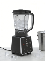 Nouvel ensemble de mixeur électrique multifonction en plastique robuste 2-en-1, six boutons, 1,8 L, faible bruit, pour smoothies