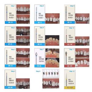 Bán buôn nha khoa Vật liệu vương miện chuẩn bị răng trước kim cương <span class=keywords><strong>burs</strong></span> - Product Image 5