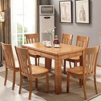 Bestseller Konvertibles Esszimmer-Set Moderner Französischer Retro-Holztisch Massivholzstühle aus Walnuss Kombination für Zuhause & Hotel