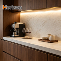 Dalle de quartz imprimée en 3D de haute qualité, surface polie, quartz artificiel pour plan de travail de cuisine et dessus de meuble-lavabo
