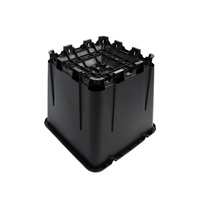 Pot tumbuh Blueberry 25L dengan lubang drainase Pot bunga kontrol akar sejuk untuk taman rumah semak Blueberry