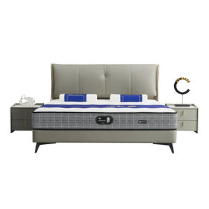 Letto Moderno a Doppio Strato con Rivestimento in Pelle PU, Imbottito in Spugna, per Una o Due Persone, Dimensioni Standard - Product Image 6